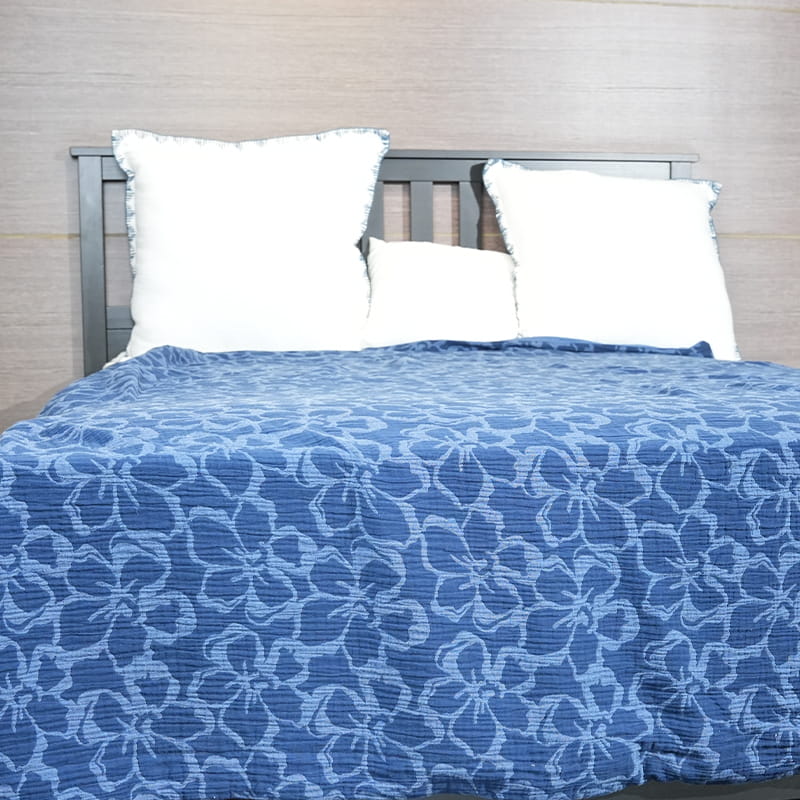 Cotton Yarn Dyed Jacquard Duvet Set