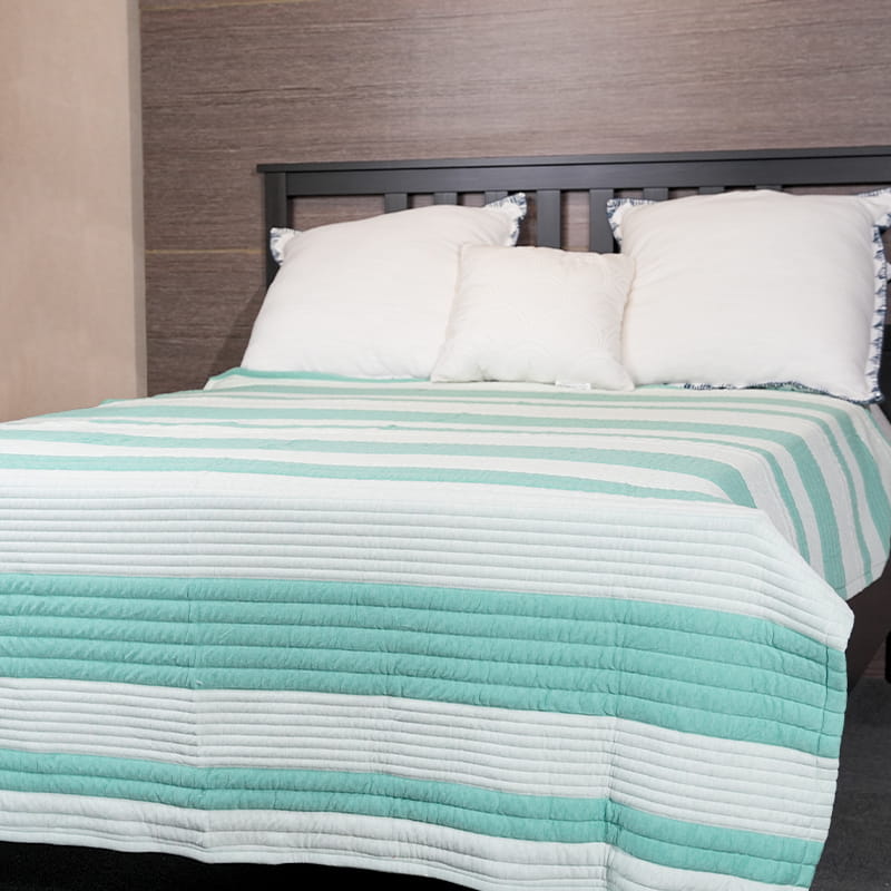 Heather Yarn Dyed Cotton Jersey Quilt Set