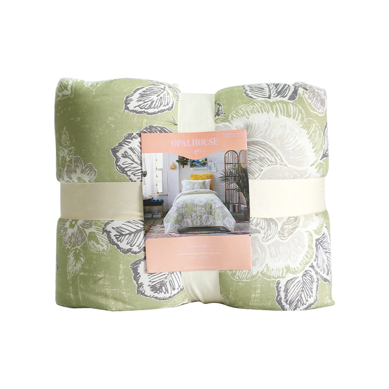 Naka-print na Cotton Quilt Set