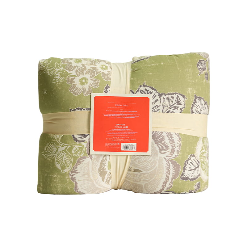 Naka-print na Cotton Quilt Set