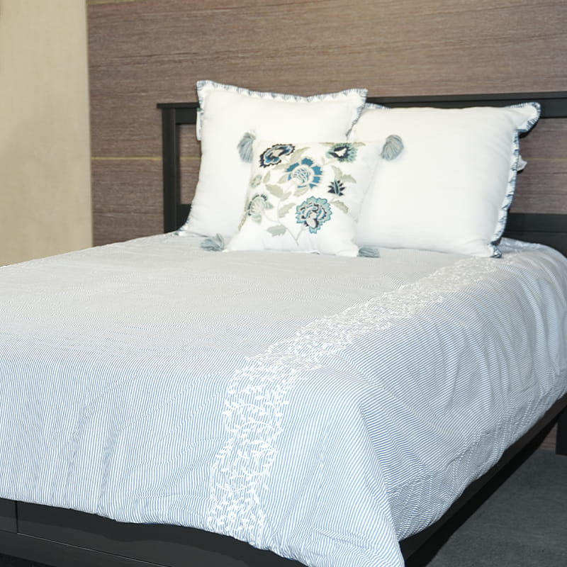 Cotton Embroidered Comforter Set