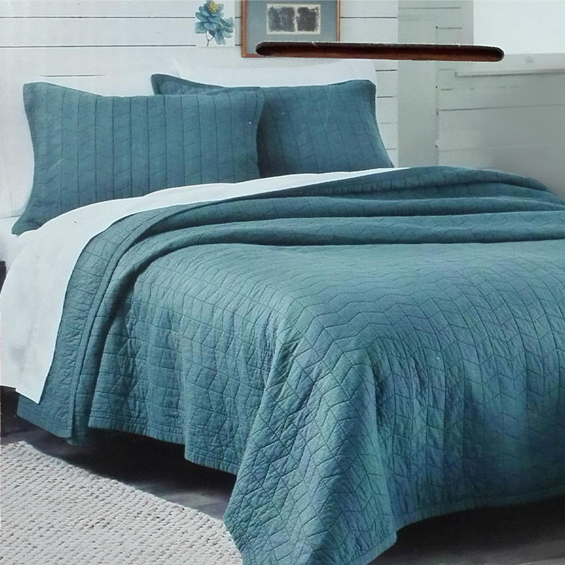 Enzyme Washed Quilt Set